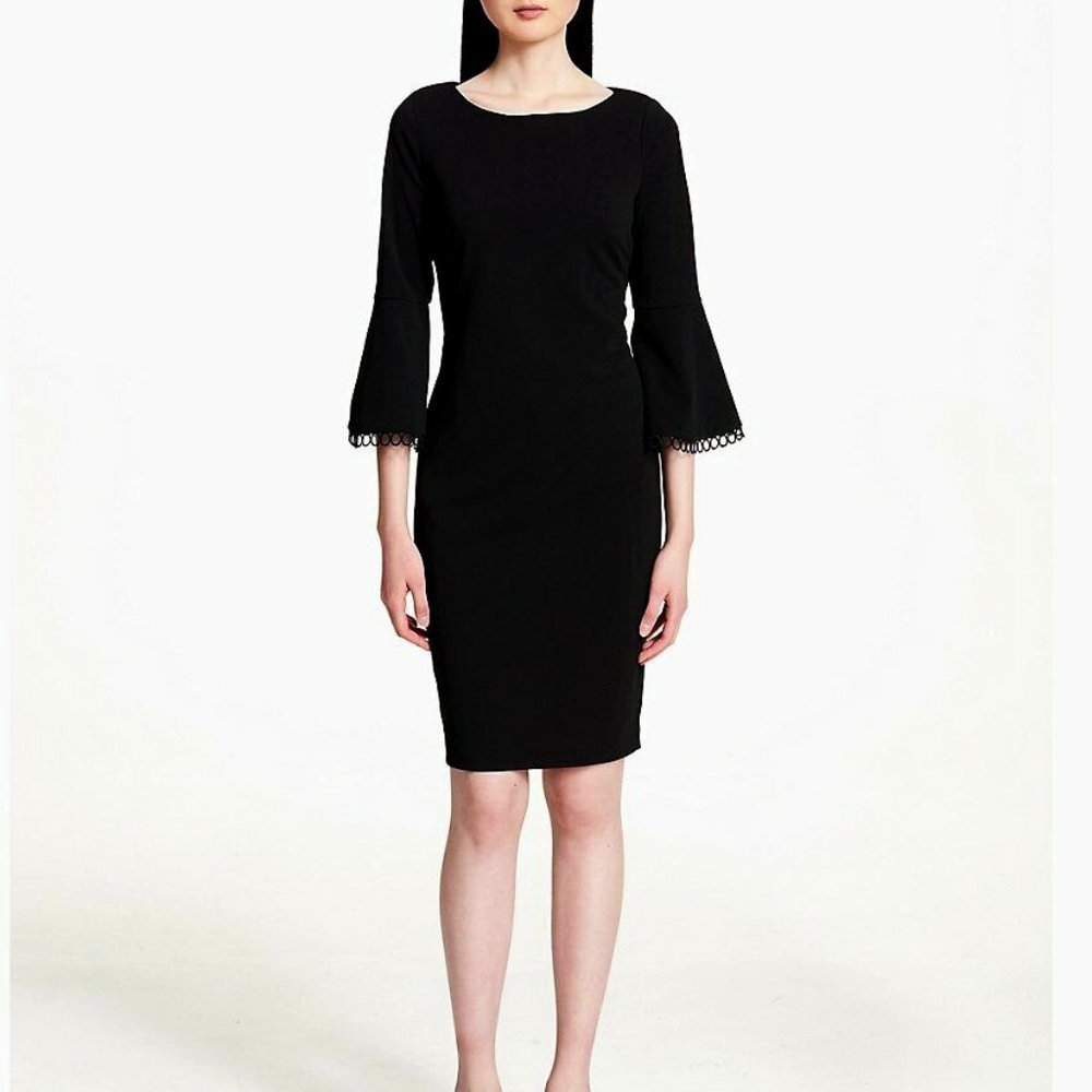 Calvin Klein Circular Bell Sleeve Dress Size 12